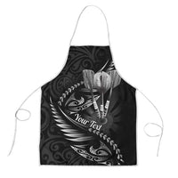 Personalised All Black New Zealand Darts Apron Aoteroa Fern Maori Galaxy Style - Polynesian Pride