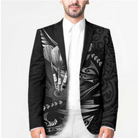 Personalised All Black New Zealand Darts Blazer Aoteroa Fern Maori Galaxy Style LT14 - Polynesian Pride