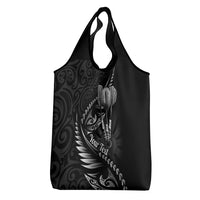 Personalised All Black New Zealand Darts Grocery Bag Aoteroa Fern Maori Galaxy Style