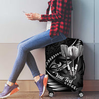 Personalised All Black New Zealand Darts Luggage Cover Aoteroa Fern Maori Galaxy Style