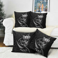 Personalised All Black New Zealand Darts Pillow Cover Aoteroa Fern Maori Galaxy Style LT14 - Polynesian Pride