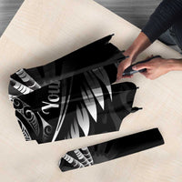 Personalised All Black New Zealand Darts Umbrella Aoteroa Fern Maori Galaxy Style - Polynesian Pride