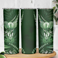 All Green New Zealand Darts Skinny Tumbler Aoteroa Fern Maori Galaxy Style