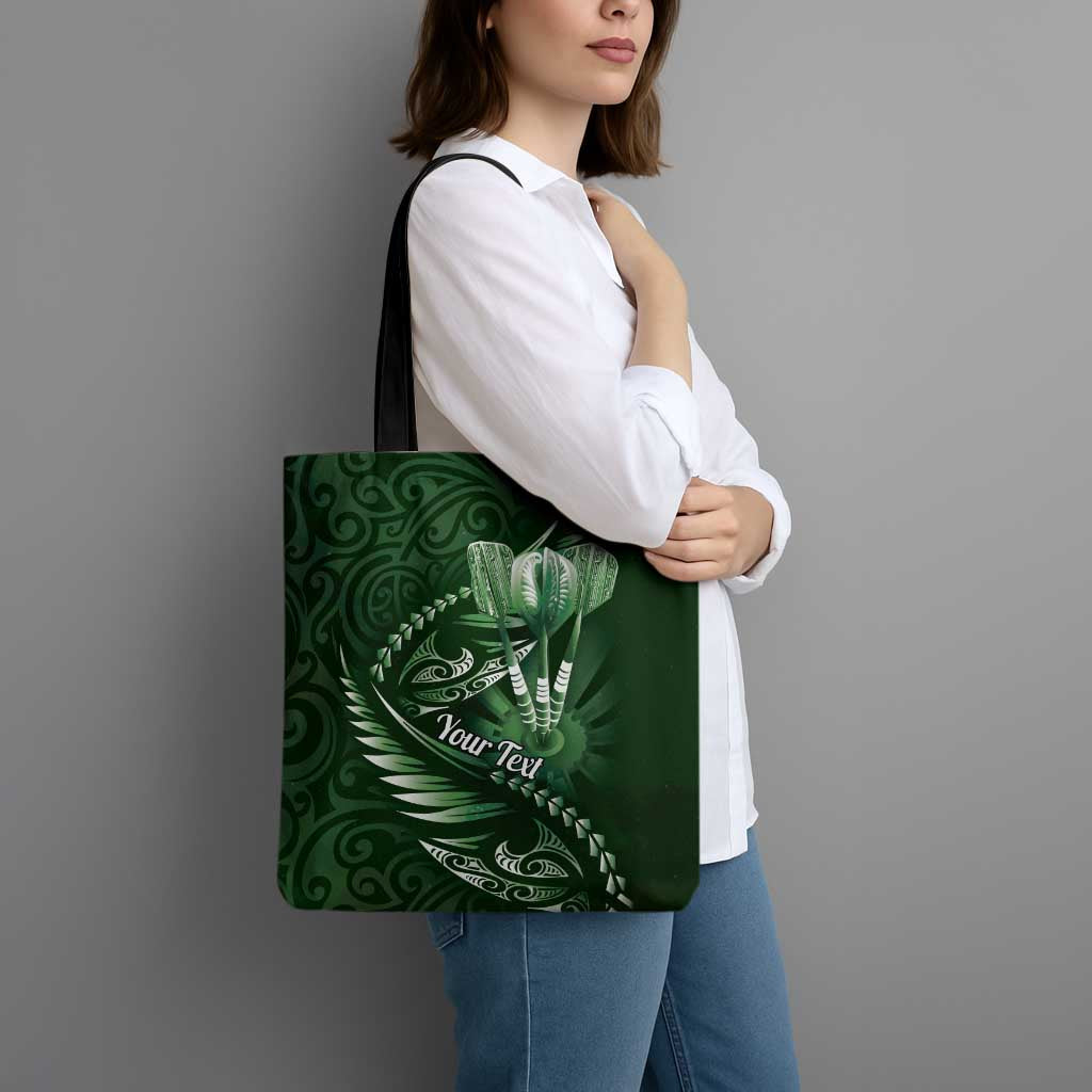 Personalised All Green New Zealand Darts Tote Bag Aoteroa Fern Maori Galaxy Style - Polynesian Pride