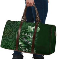 Personalised All Green New Zealand Darts Travel Bag Aoteroa Fern Maori Galaxy Style - Polynesian Pride