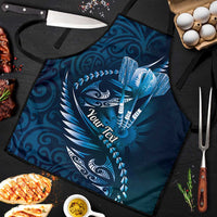 Personalised All Blue New Zealand Darts Apron Aoteroa Fern Maori Galaxy Style - Polynesian Pride