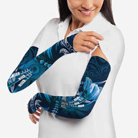 Personalised All Blue New Zealand Darts Arm Sleeves Aoteroa Fern Maori Galaxy Style LT14 - Polynesian Pride