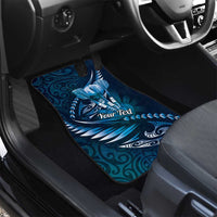 Personalised All Blue New Zealand Darts Car Mats Aoteroa Fern Maori Galaxy Style LT14 - Polynesian Pride