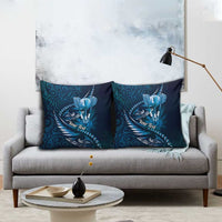 Personalised All Blue New Zealand Darts Pillow Cover Aoteroa Fern Maori Galaxy Style LT14 - Polynesian Pride