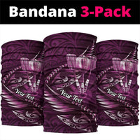 Personalised All Pink New Zealand Darts Neck Gaiter Aoteroa Fern Maori Galaxy Style LT14 package One Size: 25*50cm Pink - Polynesian Pride