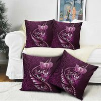 Personalised All Pink New Zealand Darts Pillow Cover Aoteroa Fern Maori Galaxy Style LT14 - Polynesian Pride