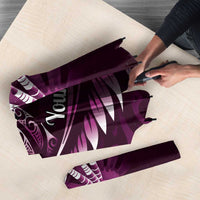 Personalised All Pink New Zealand Darts Umbrella Aoteroa Fern Maori Galaxy Style - Polynesian Pride