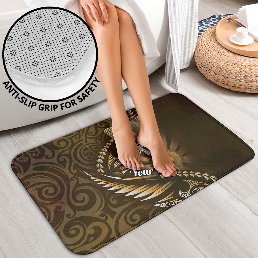 Personalised All Gold New Zealand Darts Bathroom Set Aoteroa Fern Maori Galaxy Style - Polynesian Pride