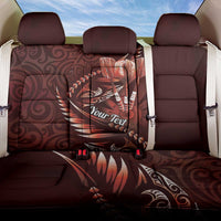 Personalised All Red New Zealand Darts Back Car Seat Cover Aoteroa Fern Maori Galaxy Style