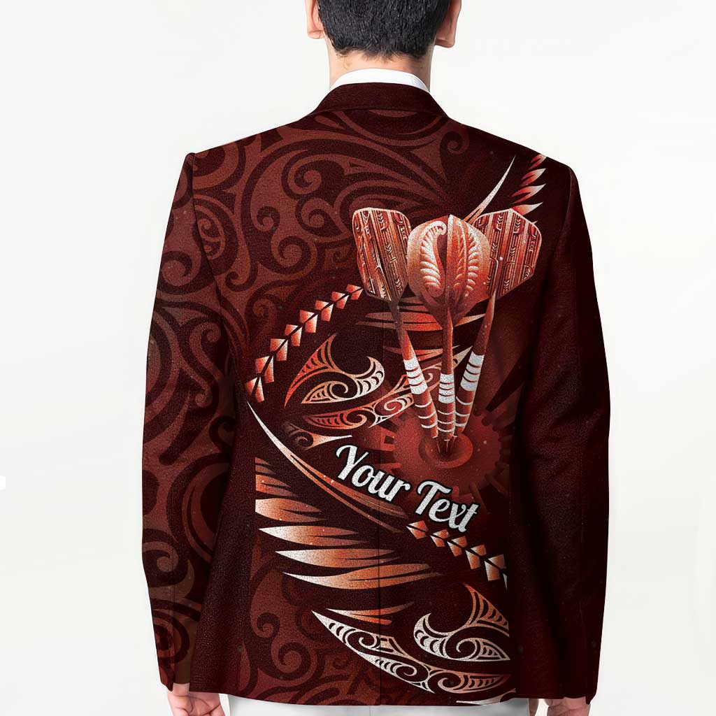Personalised All Red New Zealand Darts Blazer Aoteroa Fern Maori Galaxy Style - Polynesian Pride