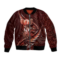 Personalised All Red New Zealand Darts Bomber Jacket Aoteroa Fern Maori Galaxy Style