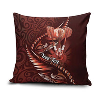 Personalised All Red New Zealand Darts Pillow Cover Aoteroa Fern Maori Galaxy Style - Polynesian Pride