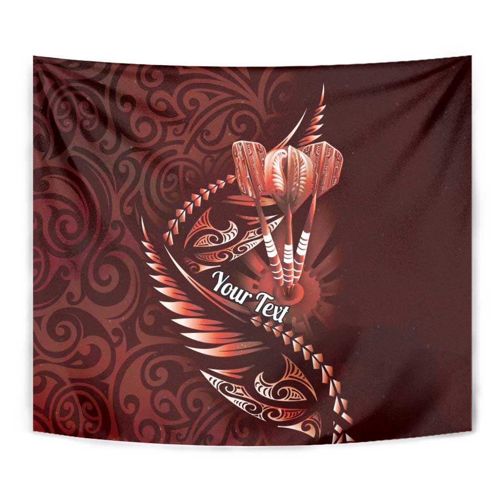 Personalised All Red New Zealand Darts Tapestry Aoteroa Fern Maori Galaxy Style