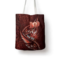 Personalised All Red New Zealand Darts Tote Bag Aoteroa Fern Maori Galaxy Style - Polynesian Pride
