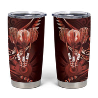 All Red New Zealand Darts Tumbler Cup Aoteroa Fern Maori Galaxy Style