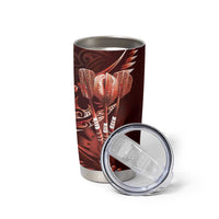 All Red New Zealand Darts Tumbler Cup Aoteroa Fern Maori Galaxy Style
