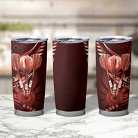All Red New Zealand Darts Tumbler Cup Aoteroa Fern Maori Galaxy Style