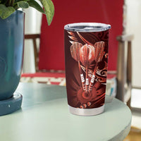All Red New Zealand Darts Tumbler Cup Aoteroa Fern Maori Galaxy Style