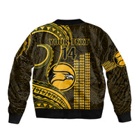 Personalised Hawaii Nanakuli High And Intermediate School Bomber Jacket Polynesian Kakau Pattern LT14 - Polynesian Pride
