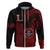 Custom Hawaii Lahainaluna High School Hoodie Polynesian Kakau Pattern LT14 Zip Hoodie Red - Polynesian Pride