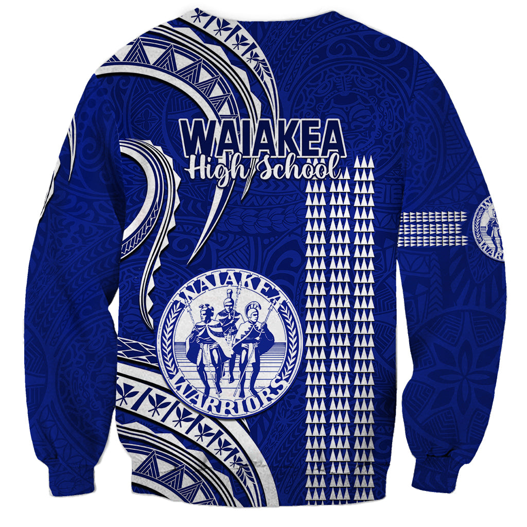 Hawaii Waiakea High School Sweatshirt Polynesian Kakau Pattern LT14 - Polynesian Pride