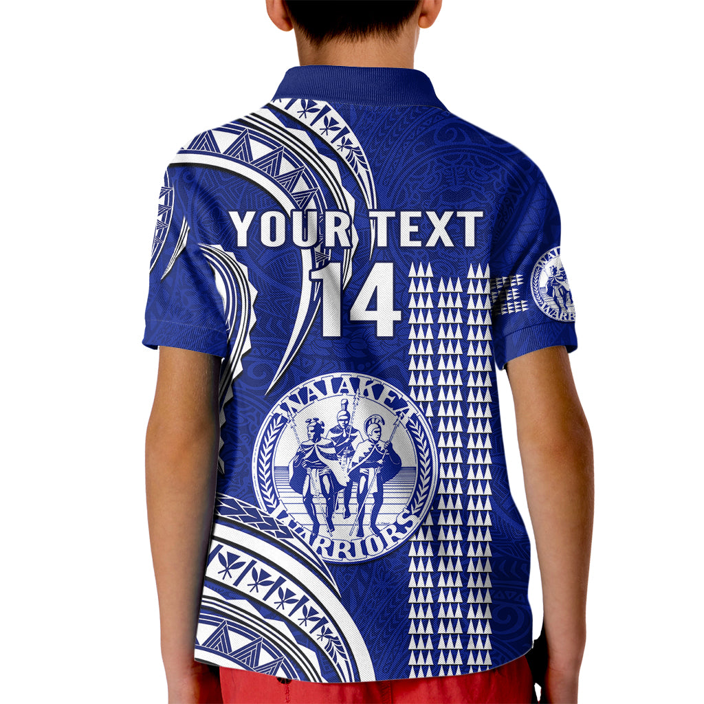 Personalised Hawaii Waiakea High School Kid Polo Shirt Polynesian Kakau Pattern LT14 - Polynesian Pride