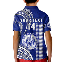 Personalised Hawaii Waiakea High School Kid Polo Shirt Polynesian Kakau Pattern LT14 - Polynesian Pride