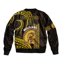 Personalised Hawaii Mililani High School Bomber Jacket Polynesian Kakau Pattern LT14 - Polynesian Pride