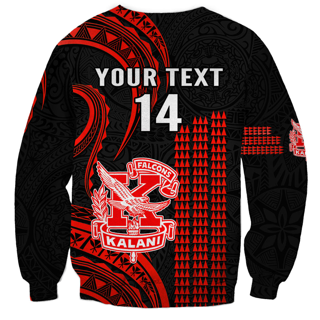 Personalised Hawaii Kalani High School Sweatshirt Polynesian Kakau Pattern LT14 - Polynesian Pride