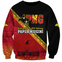 Papua New Guinea Sweatshirt Independen Stet bilong Papua Niugini Unique Version LT14 Unisex Red - Polynesian Pride