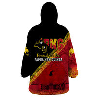 Papua New Guinea Wearable Blanket Hoodie Independen Stet bilong Papua Niugini Unique Version LT14 - Polynesian Pride