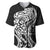 New Zealand Eel Baseball Jersey Tuna Aotearoa Maori Patten - Black