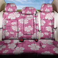 Pink Bula Fiji Masi Hibiscus Seamless Back Car Seat Cover