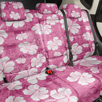 Pink Bula Fiji Masi Hibiscus Seamless Back Car Seat Cover