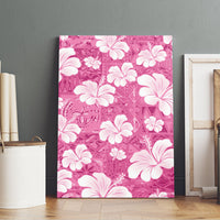 Pink Bula Fiji Masi Hibiscus Seamless Canvas Wall Art