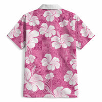 Pink Bula Fiji Masi Hibiscus Seamless Hawaiian Shirt