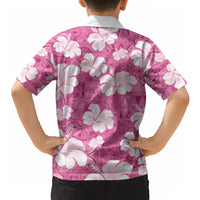 Pink Bula Fiji Masi Hibiscus Seamless Hawaiian Shirt