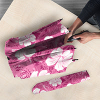 Pink Bula Fiji Masi Hibiscus Seamless Umbrella