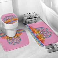 Rainbow Ngaru Taniko With Aotearoa Maori Tattoo Bathroom Set