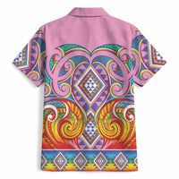 Rainbow Ngaru Taniko With Aotearoa Maori Tattoo Hawaiian Shirt