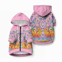 Rainbow Ngaru Taniko With Aotearoa Maori Tattoo Pet Hoodie
