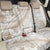 Polynesia Back Car Seat Cover Polynesian Tropical Flowers Beige Pastel Vibes