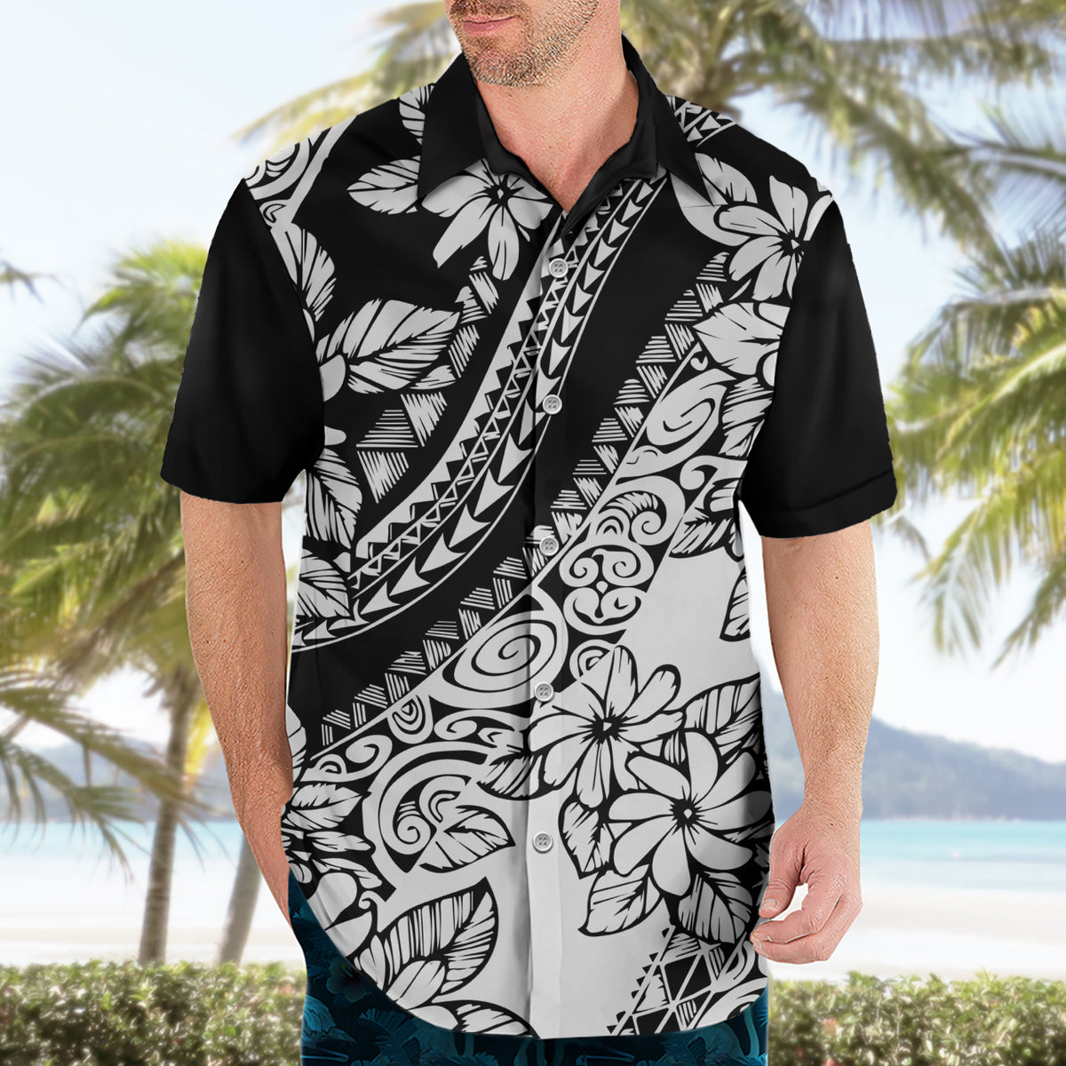 polynesia-hawaiian-shirt-polynesian-tropical-flowers-black-pastel-vibes