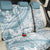 Polynesia Back Car Seat Cover Polynesian Tropical Flowers Blue Pastel Vibes