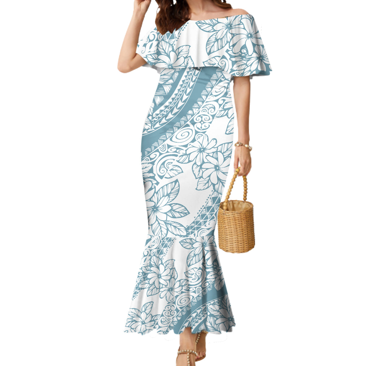 polynesia-mermaid-dress-polynesian-tropical-flowers-blue-pastel-vibes